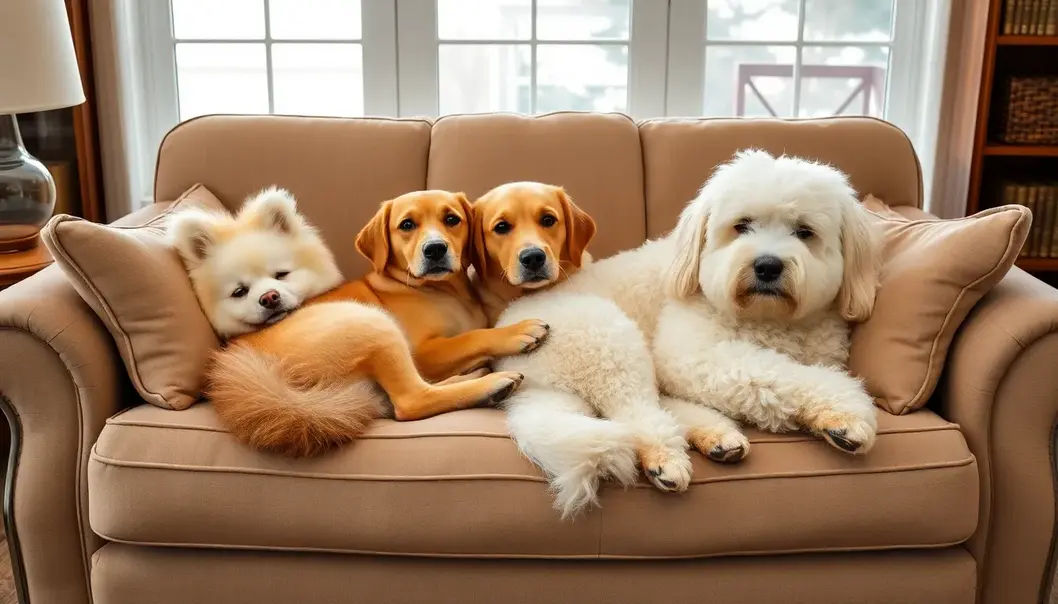 Beagles, Dachshunds, and Huskies in a noisy symphony.